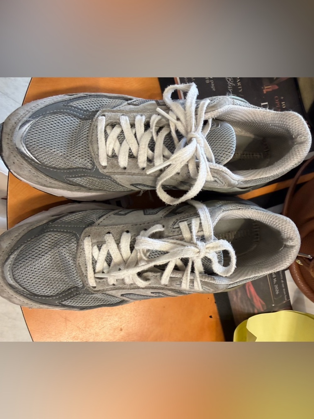 New Balance Gray Men's Athletic Sneakers - Lightweight Mesh